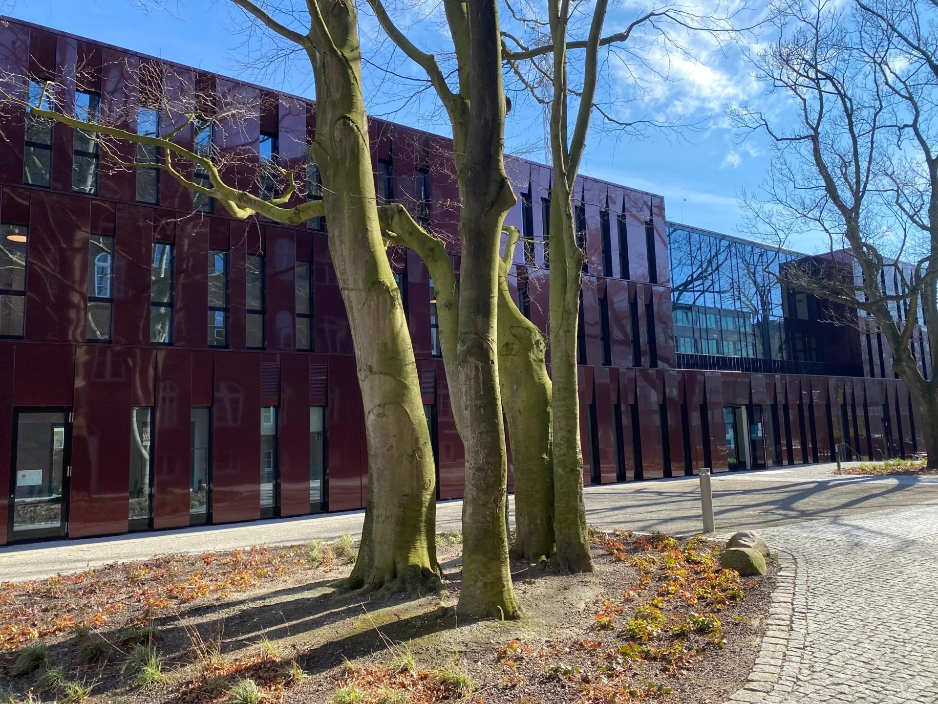 Fassade des Zentrums für Studium und Promotion der TU Hamburg-Harburg